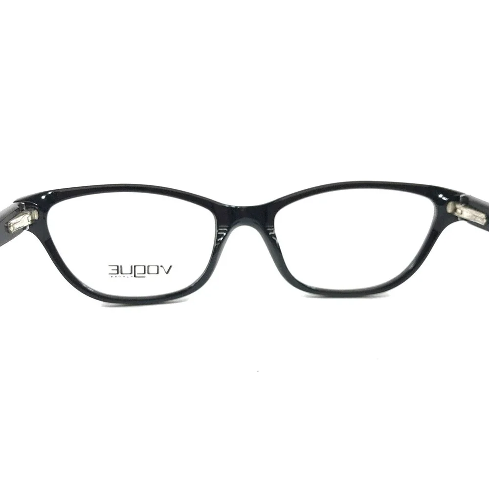 Vogue Eyeglasses Frames VO2748 W44 Polished Black Cat Eye Full Rim 50-17-135